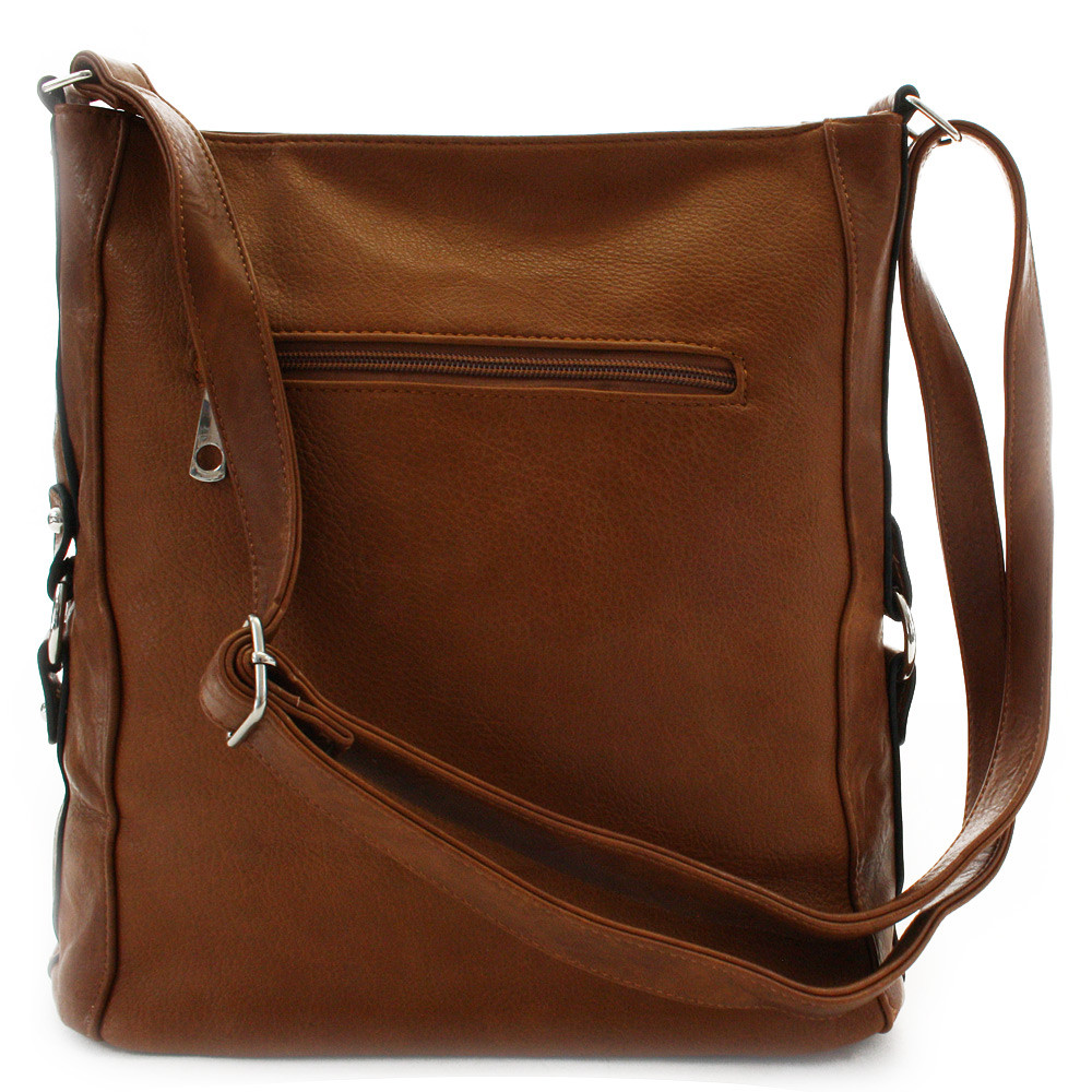 Hnědá dámská zipová crossbody kabelka Sowie | Kandoo.cz
