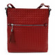 Červená dámská crossbody kabelka s texturou Annis