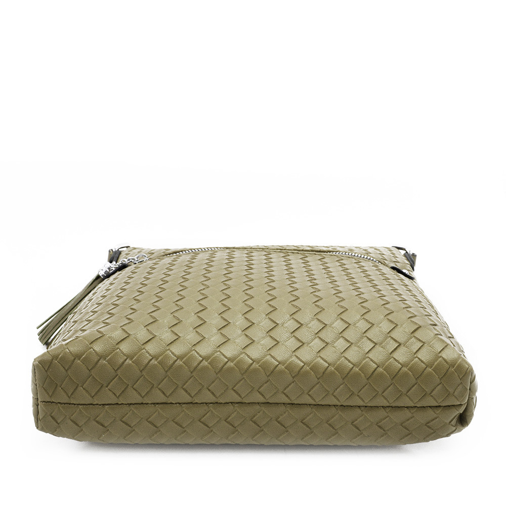 Světle zelená dámská crossbody kabelka s texturou Annis