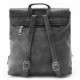 Tmavě šedý klopnový dámský batoh Mano