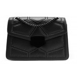 Černá dámská klopnová kabelka Einari