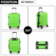 Světle zelený kvalitní cestovní malý kufr Jaiden