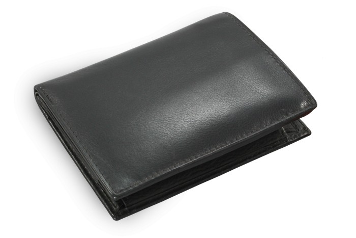 Černá pánská kožená peněženka Hudson