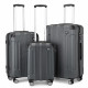 Šedý cestovní kvalitní set kufrů 3v1 Cenen