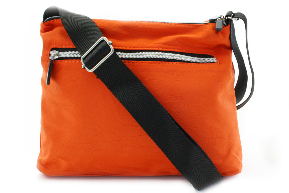 Oranžová zipová dámská crossbody taška Baylen