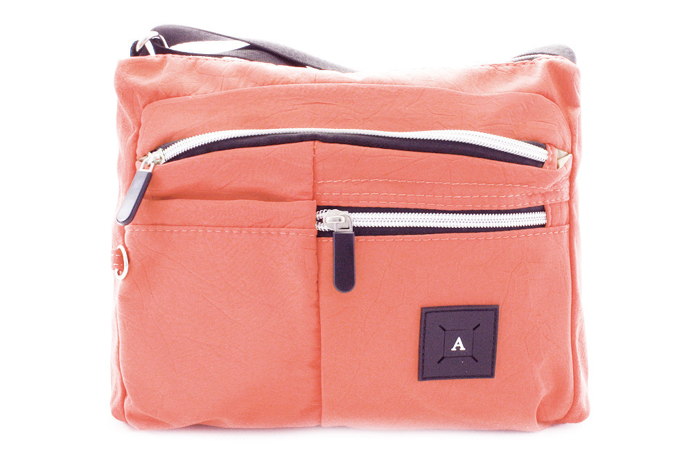 Růžová zipová dámská crossbody taška Baylen