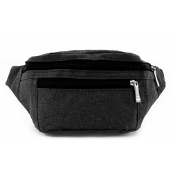 Černá zipová ledvinka Sevasti