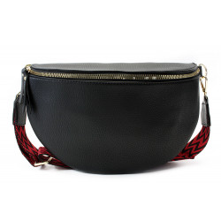Černá dámská zipová kabelka/ledvinka Buen