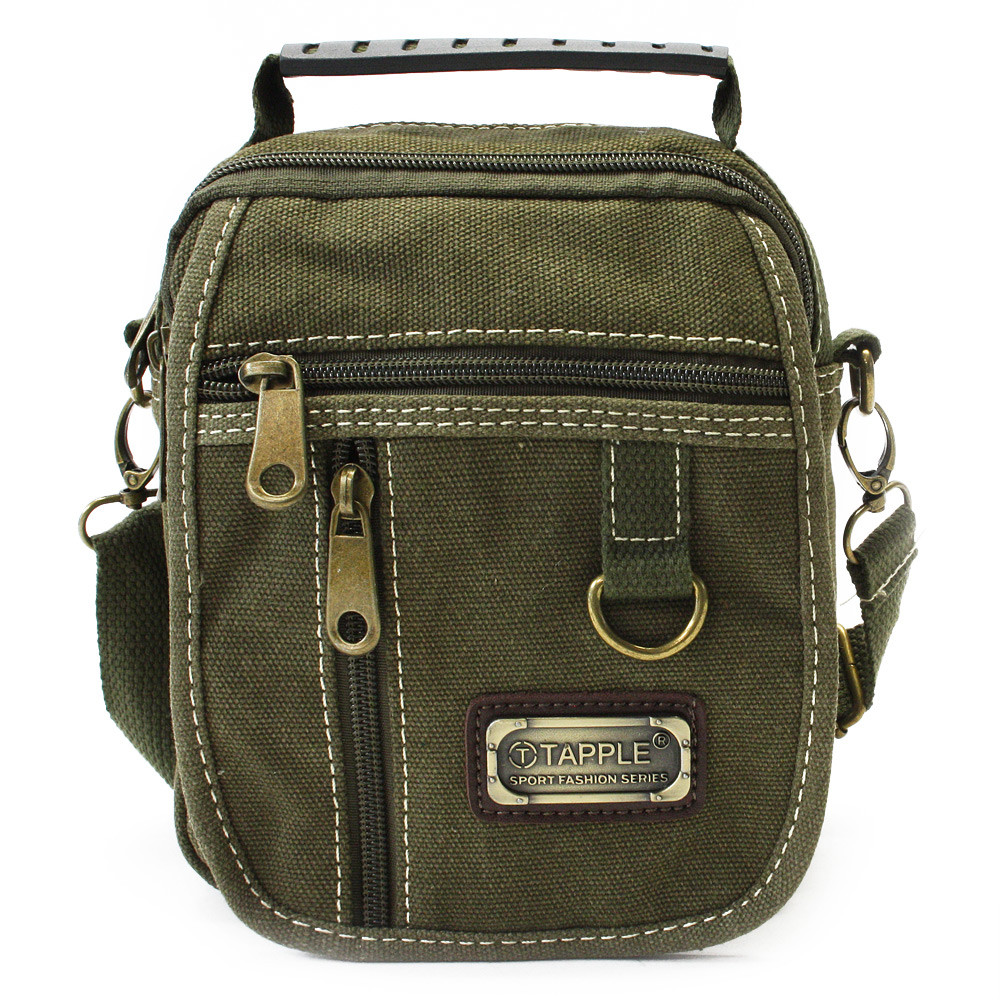 Tmavě zelená pánská crossbody taška Urijah