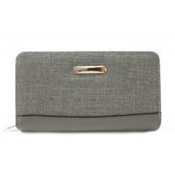 Šedá zipová dámská peněženka Trace