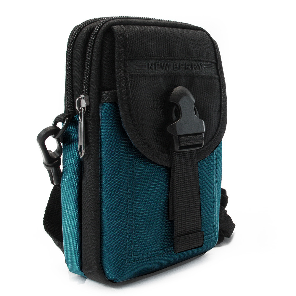 Tmavě zelená pánská praktická crossbody taška Marshiel