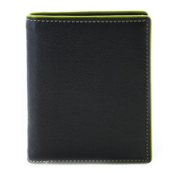 Černá pánská kožená peněženka se zelenou zápinkou Jennie