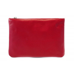 Červená kožená etue Ollie