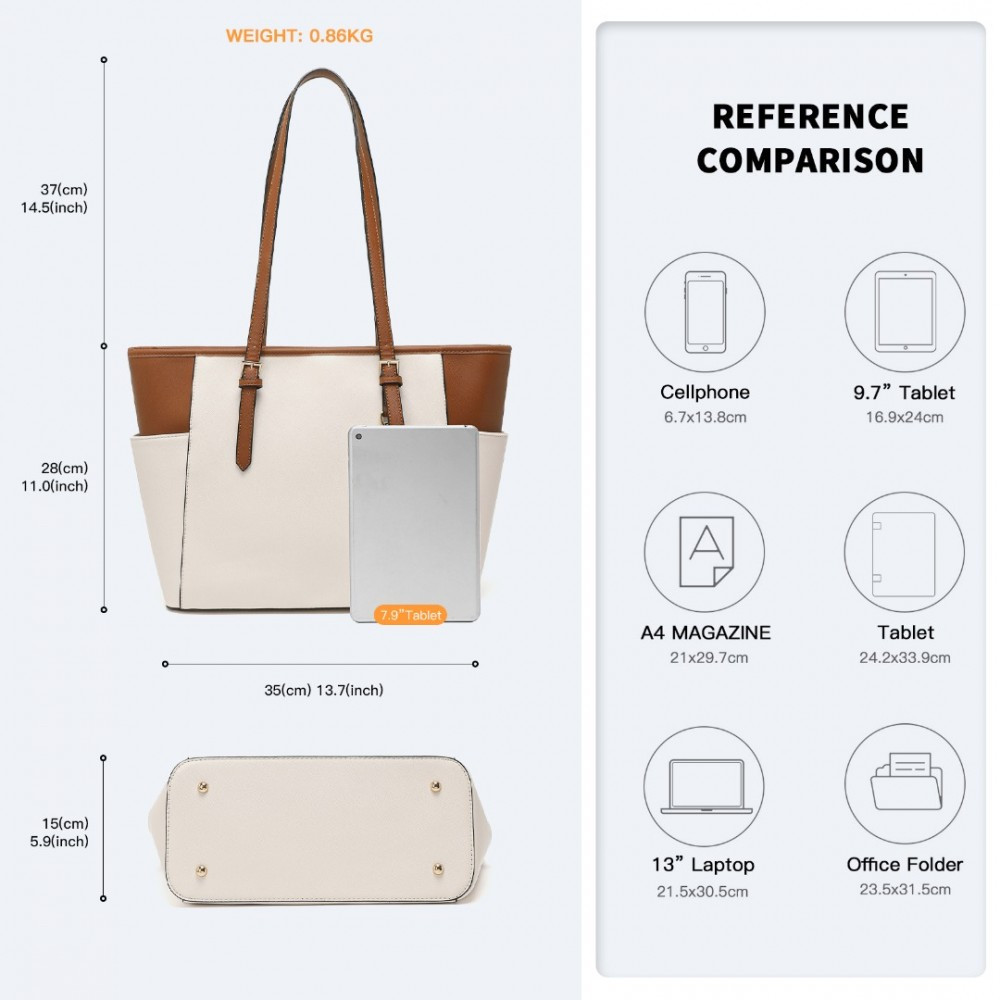 Béžová dámská zipová kabelka přes rameno Evathia