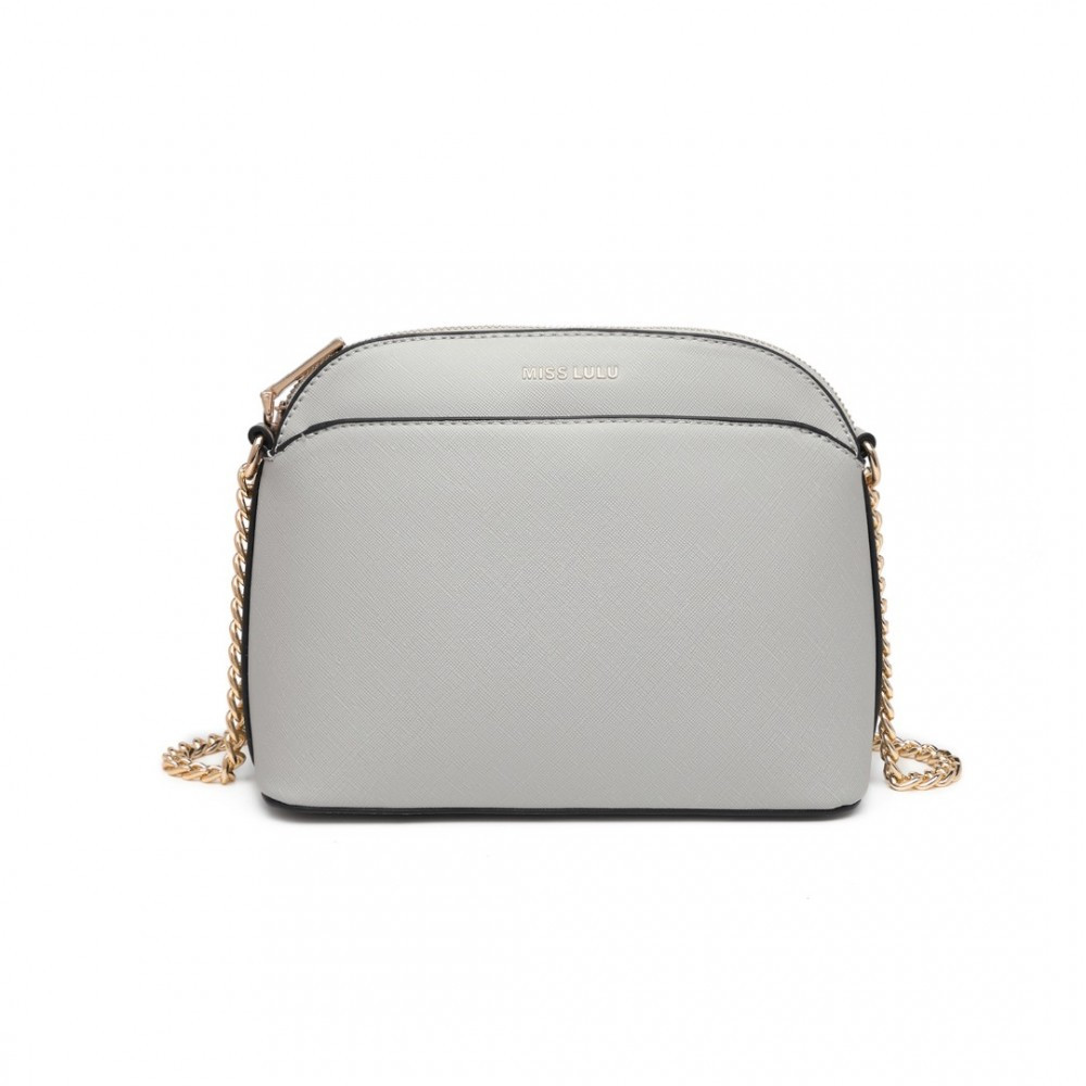 Šedá elegantní crossbody dámská kabelka Chrisa