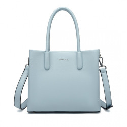 Světle modrá dámská zipová kabelka Roscoe
