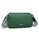 Zelená kožená crossbody dámská kabelka Iousta
