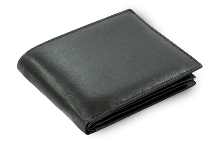 Černá pánská kožená peněženka Agapito