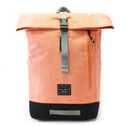 Růžový prostorný městský batoh Blaisdell