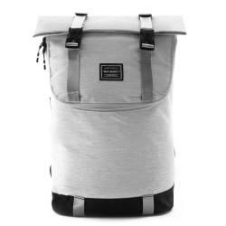 Světle šedý prostorný cestovní batoh Raydon