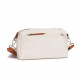 Béžová crossbody kabelka s výrazným popruhem Bethany