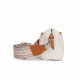 Béžová crossbody kabelka s výrazným popruhem Bethany