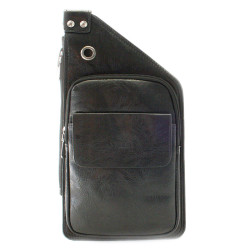 Černý pánský zipový crossbag Adona