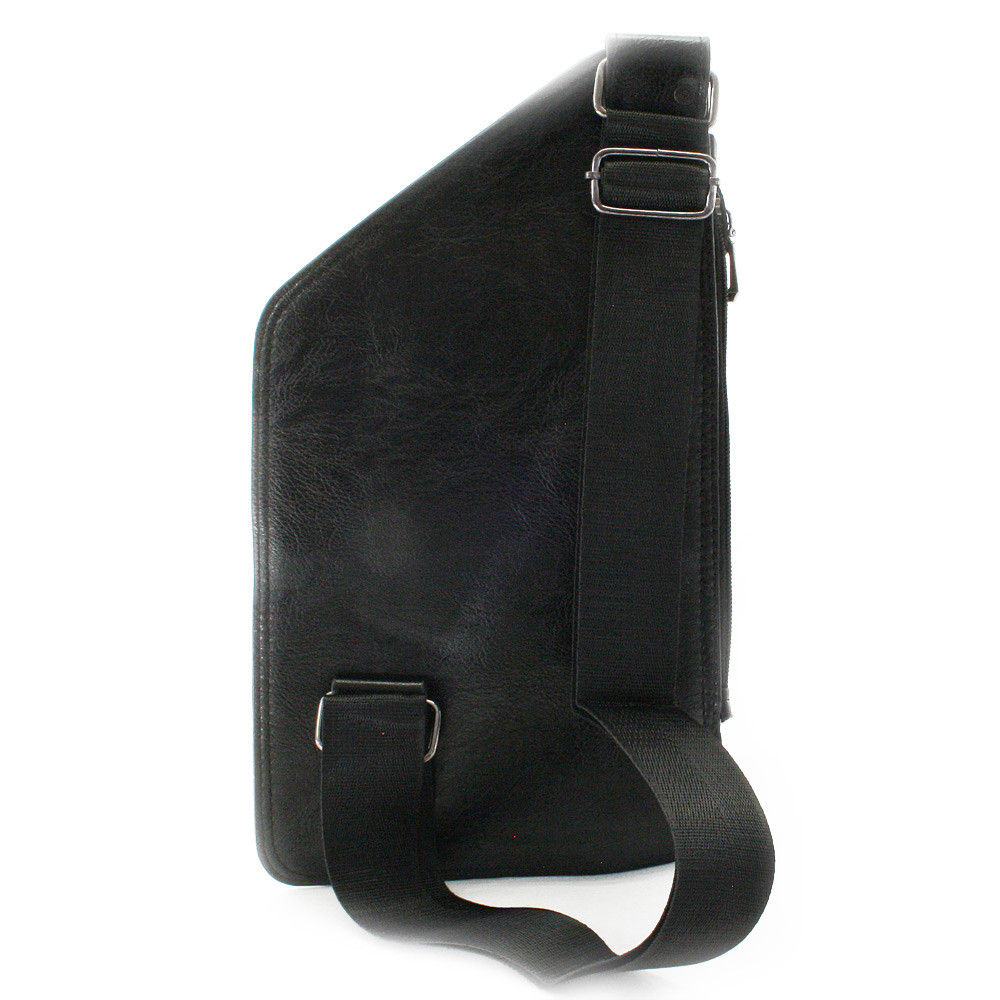 Černý pánský zipový crossbag Adona