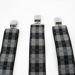 Šedé stylové pánské kšandy Phineas