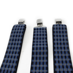 Modré stylové pánské kšandy Phineas