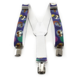 Barevné dětské kšandy ve tvaru Y s potiskem Dionte