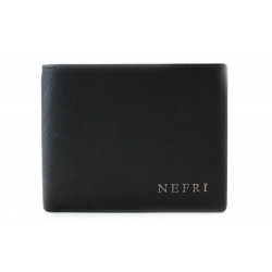 Černá pánská kožená peněženka - dokladovka Malachy