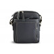 Tmavě modrý pánský kožený zipový crossbag Gabry