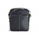 Tmavě modrý pánský kožený zipový crossbag Gabry