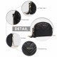 Černá dámská dvouzipová crossbody kabelka Winfred