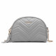 Šedá dámská dvouzipová crossbody kabelka Winfred