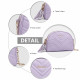 Světle fialová dámská dvouzipová crossbody kabelka Winfred