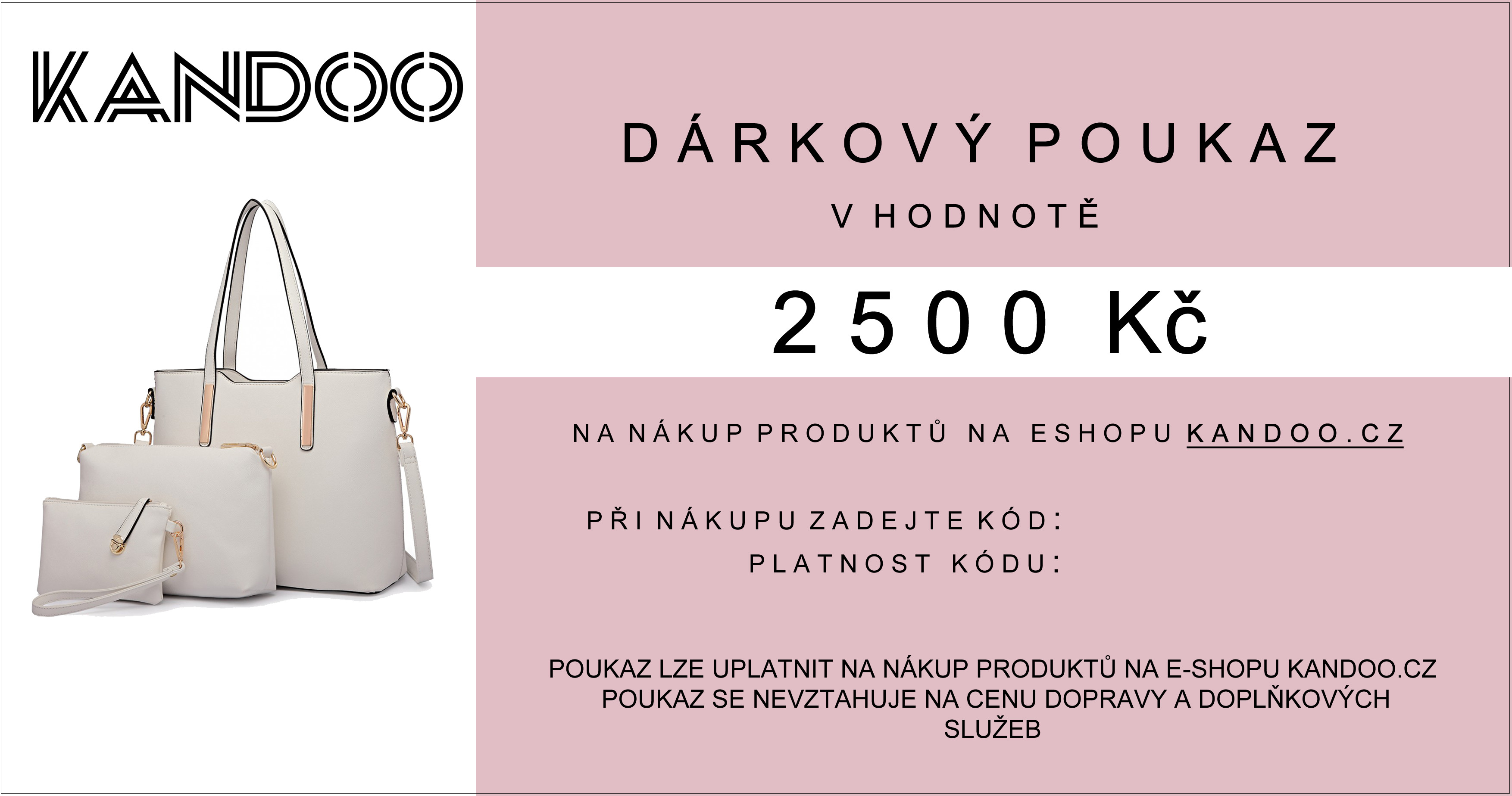 Dárkový poukaz v hodnotě 2.500 Kč