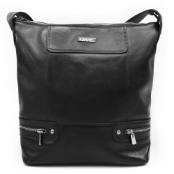 Černá dámská moderní kožená kabelka Irriel