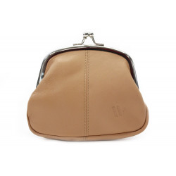 Béžová dámská rámová minipeněženka Isabella