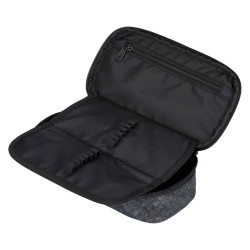 Šedý zipový školní penál Zorion