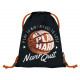 Černý praktický vak pro kluky s motivem basketbalu Ball