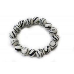 Černobílý dámský náramek Orlaya