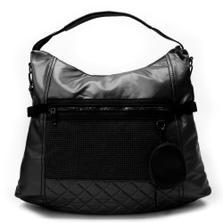 Černá velká dámská zipová kabelka Isolde