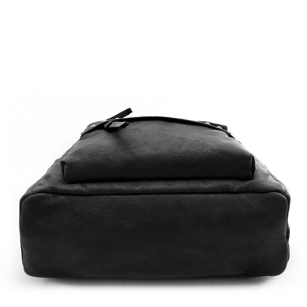 Černý zipový elegantní dámský batoh Izura