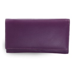 Fialová dámská kožená psaníčková peněženka Elizbeth