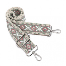 Zelený vzorovaný popruh pro všechny typy kabelek Ysella