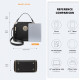 Černá zipová crossbody dámská kabelka Zivana