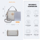Světle šedá zipová crossbody dámská kabelka Zivana