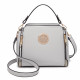 Světle šedá zipová crossbody dámská kabelka Zivana